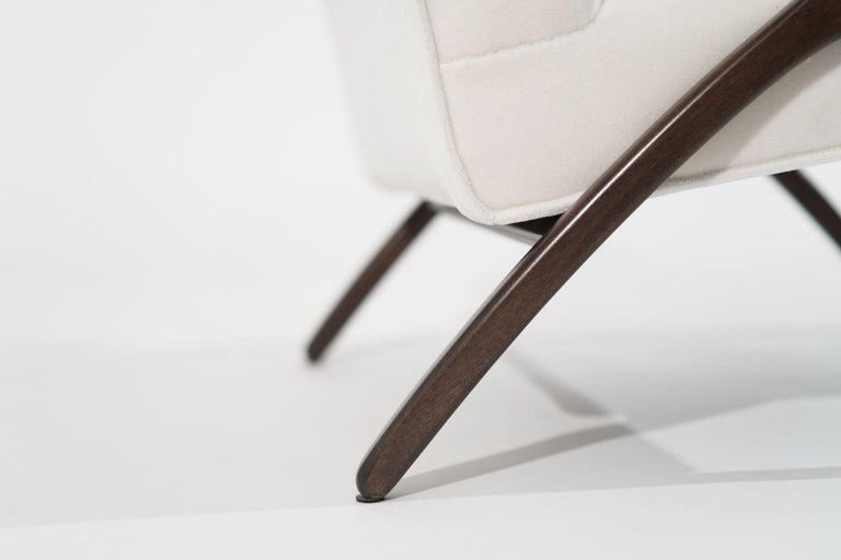 Mid-Century Modern Butterfly Lounge Chair in Mohair, circa 1960s