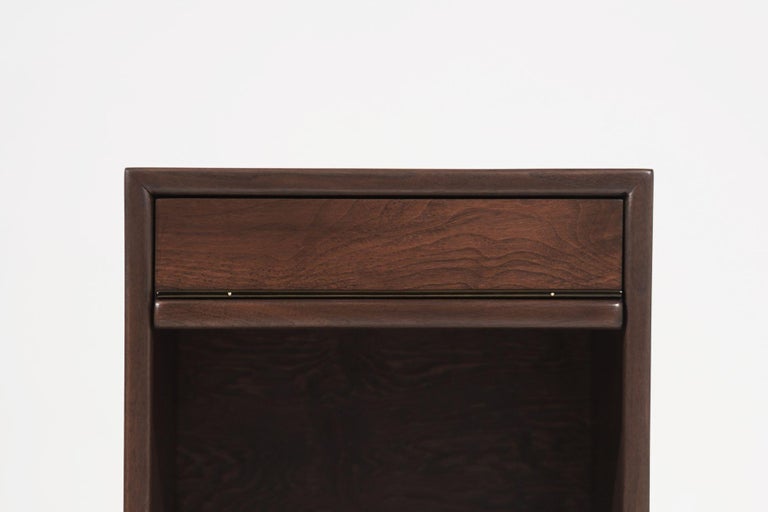 Set of Minimalist Walnut End Tables, C. 1950s