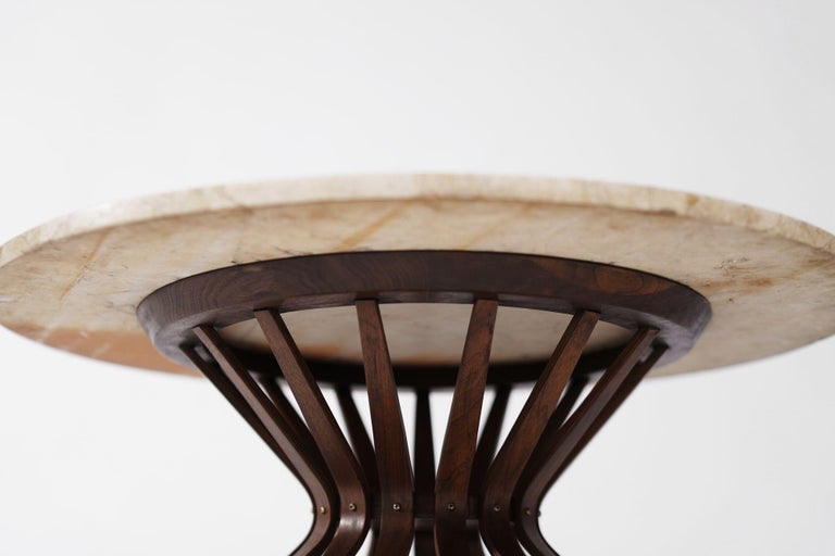 Sheaf of Wheat Travertine Top Coffee Table by Edward Wormley, C. 1950s