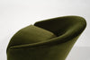 Adrian Pearsall for Craft Associates Swivel Chairs in Olive Velvet, C. 1950s
