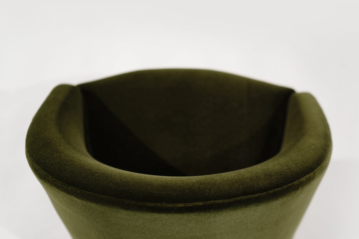 Adrian Pearsall for Craft Associates Swivel Chairs in Olive Velvet, C. 1950s