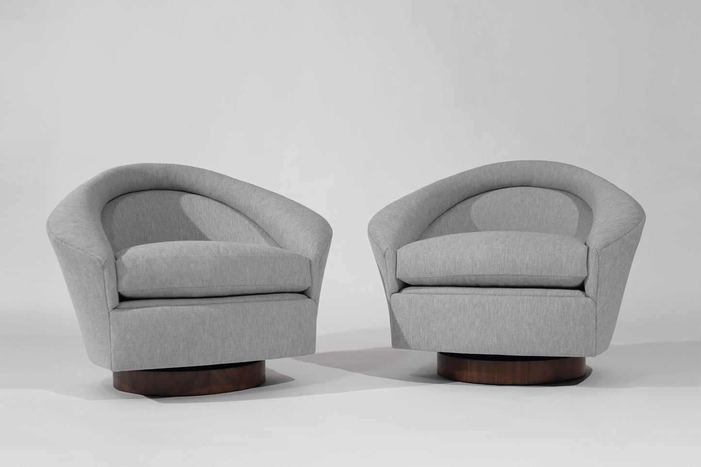 Set of Swivel Tilt Lounge Chairs by Adrian Pearsall, C. 1950s