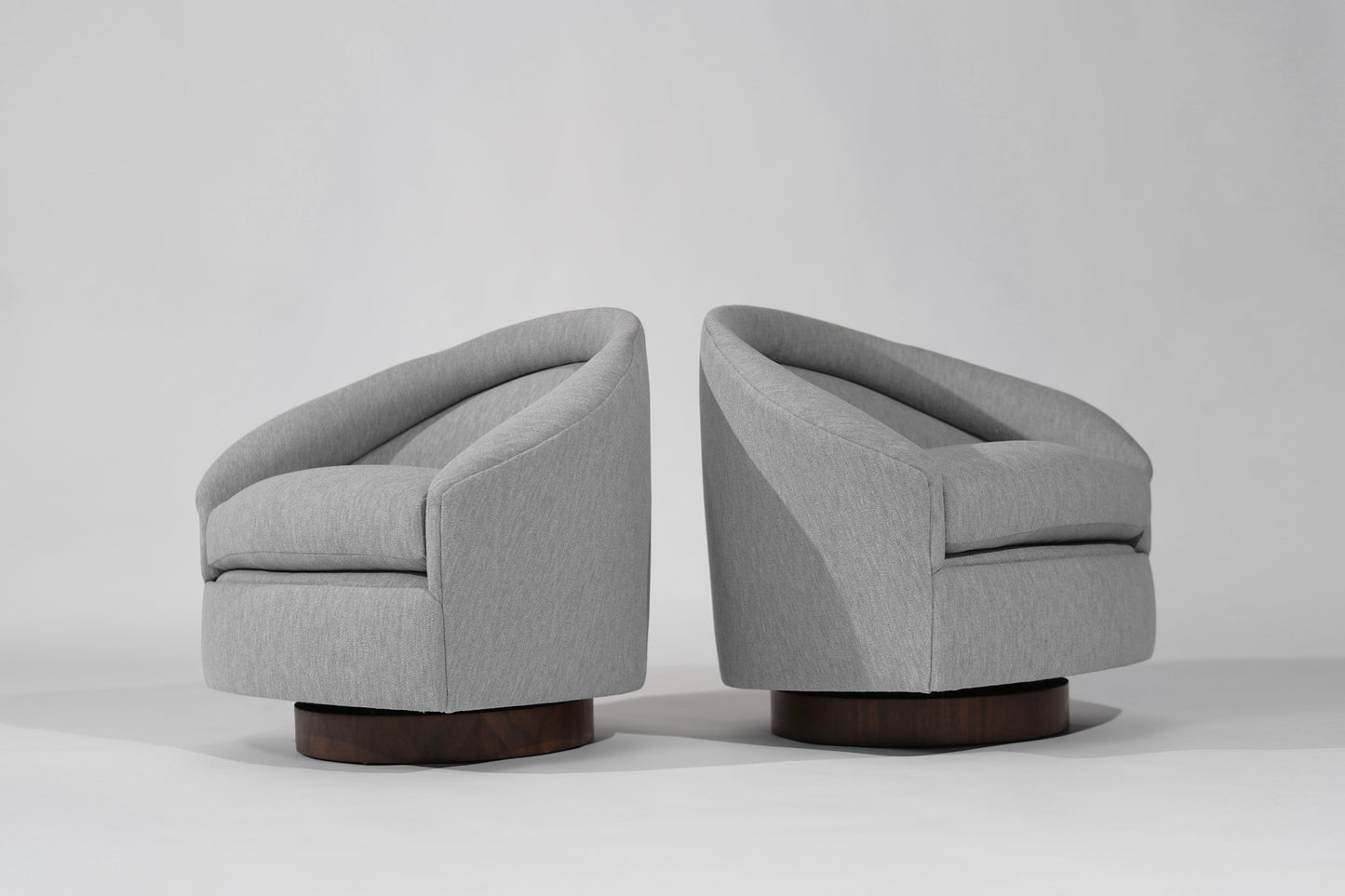 Set of Swivel Tilt Lounge Chairs by Adrian Pearsall, C. 1950s