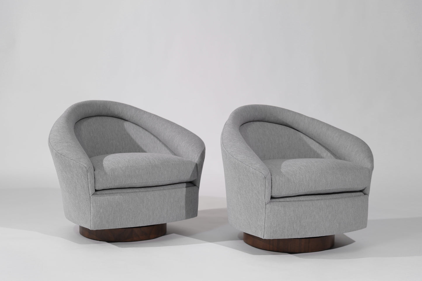 Set of Swivel Tilt Lounge Chairs by Adrian Pearsall, C. 1950s