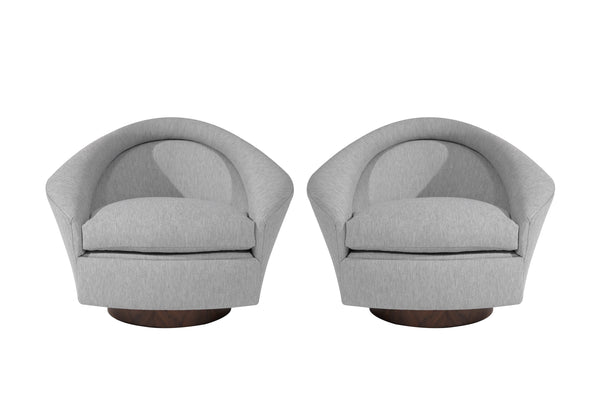 Set of Swivel Tilt Lounge Chairs by Adrian Pearsall, C. 1950s