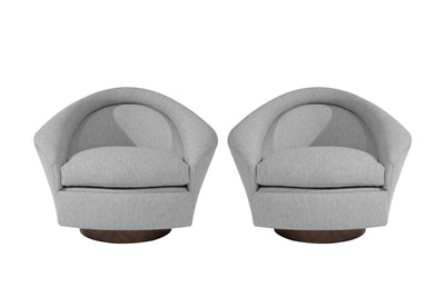 Set of Swivel Tilt Lounge Chairs by Adrian Pearsall, C. 1950s