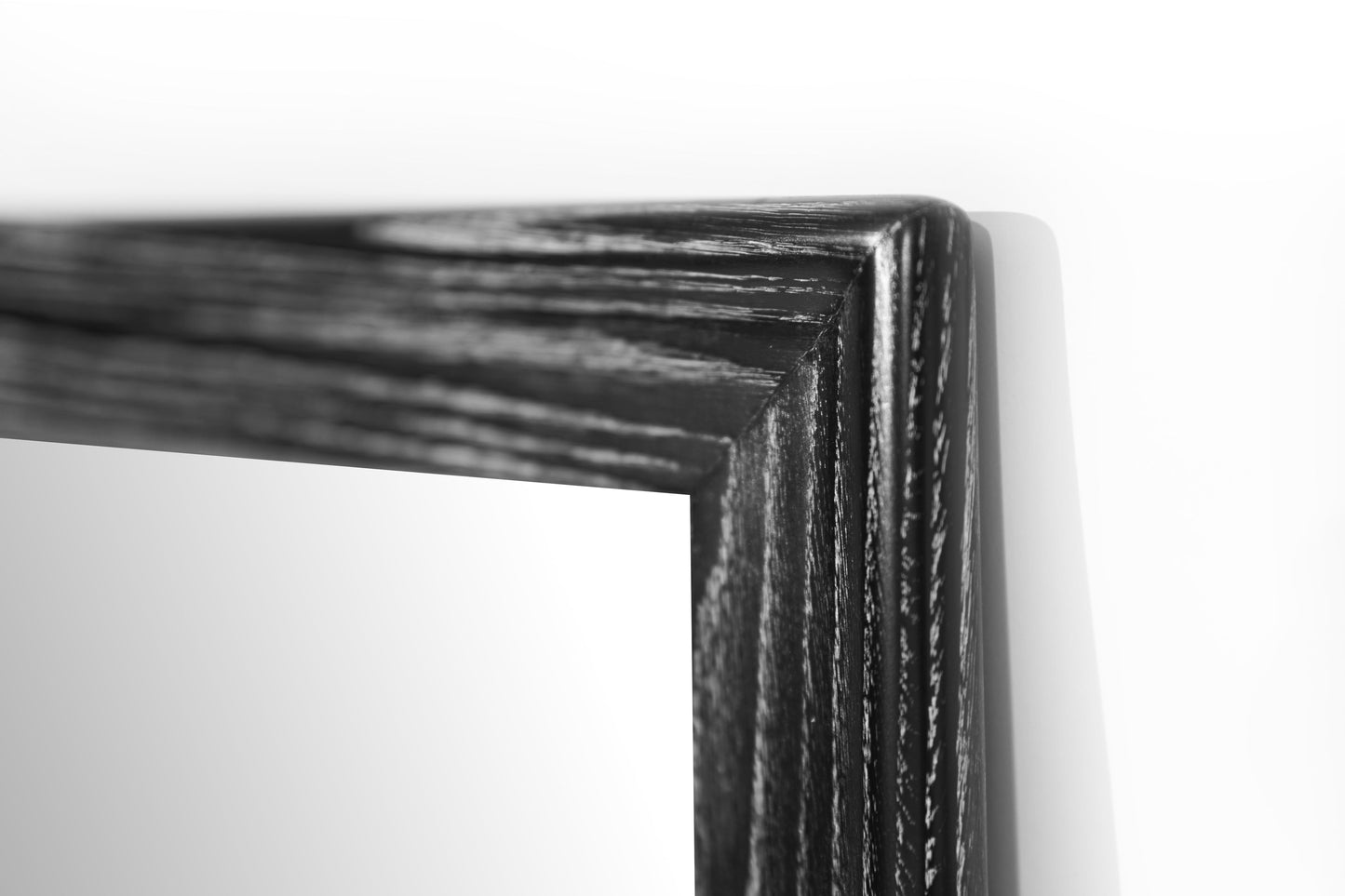 Modernist Limed Oak Rectangular Mirror, Circa 1960s