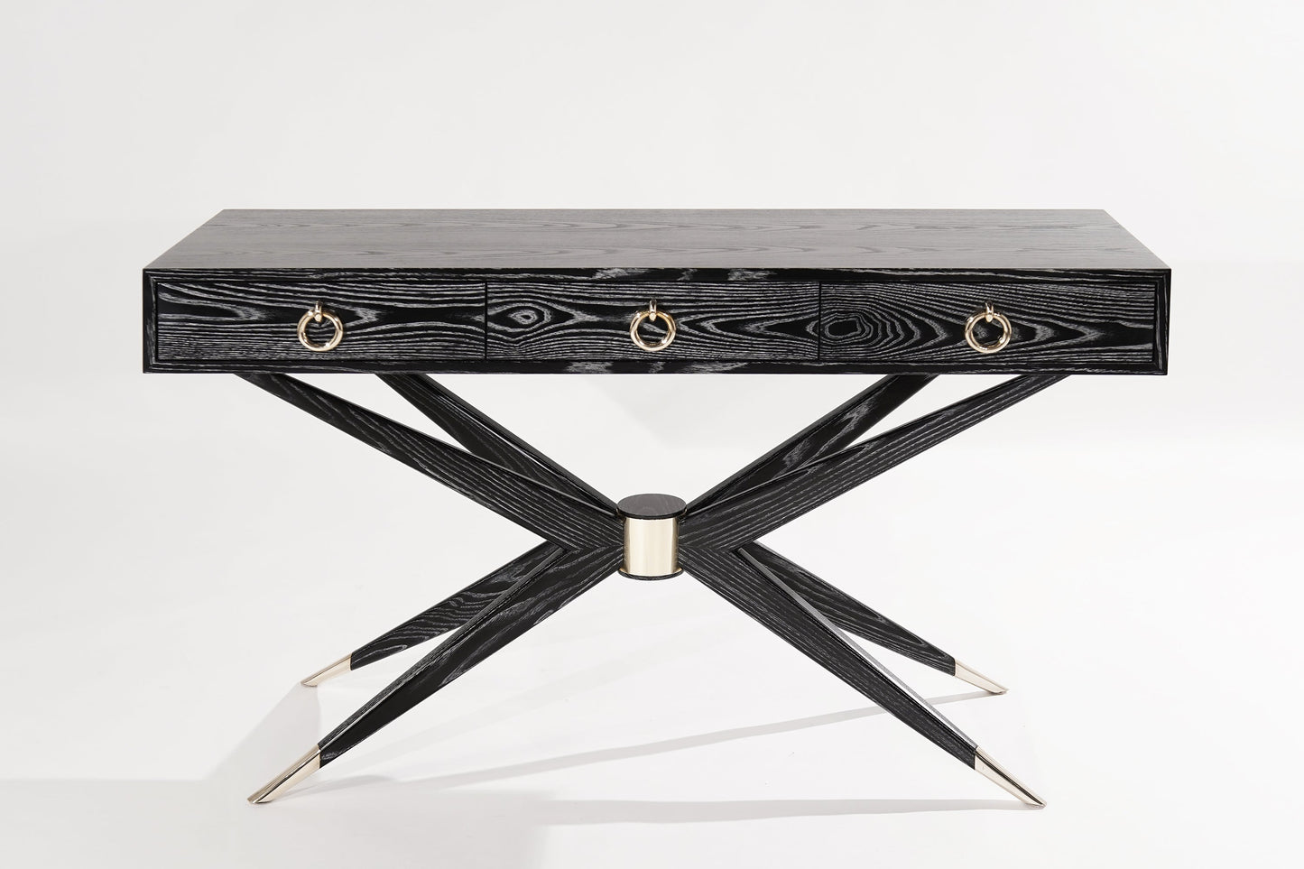 Sputnik Console Table in Black Ceruse