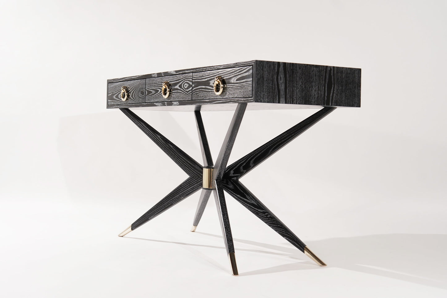Sputnik Console Table in Black Ceruse
