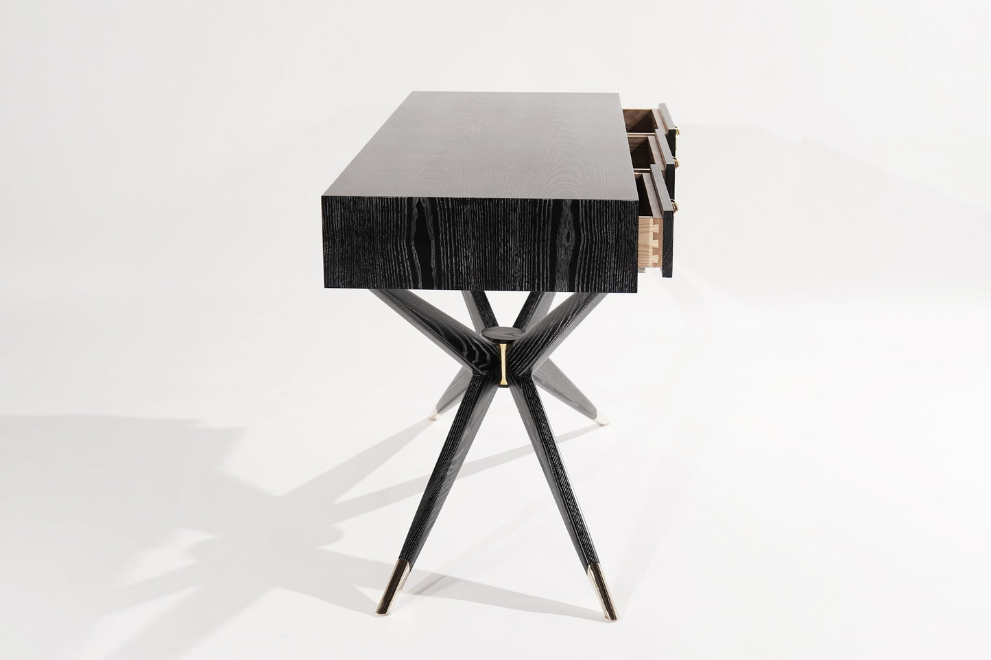 Sputnik Console Table in Black Ceruse