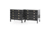 Stacked Nightstands in Black Ceruse