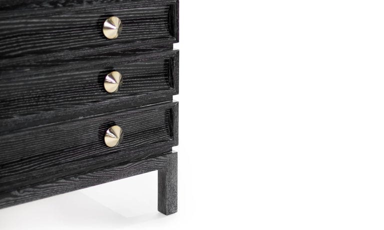 Stacked Nightstands in Black Ceruse