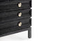 Stacked Nightstands in Black Ceruse