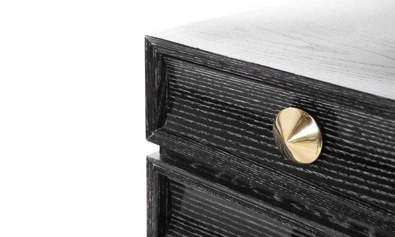 Stacked Nightstands in Black Ceruse