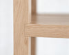 Linear Bookcase in White Oak