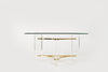 Lucite and Brass Coffee Table by Charles Hollis-Jones, C. 1970s