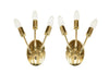 Italian Brass Sconces, 1950s