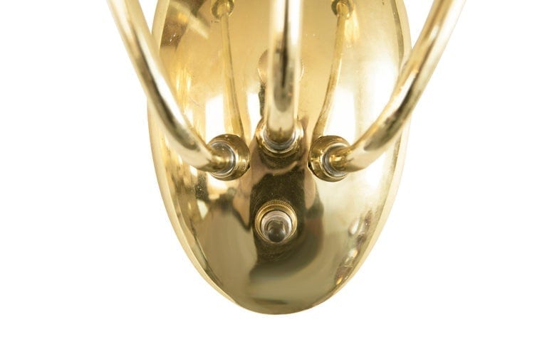 Italian Brass Sconces, 1950s