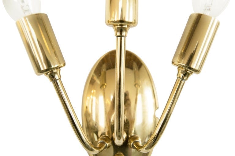 Italian Brass Sconces, 1950s