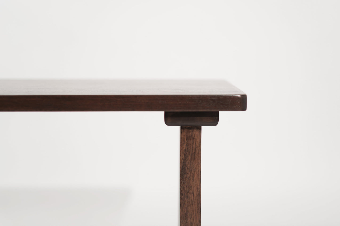 Refined Walnut Desk with Brass Accents, Italy, circa 1950s