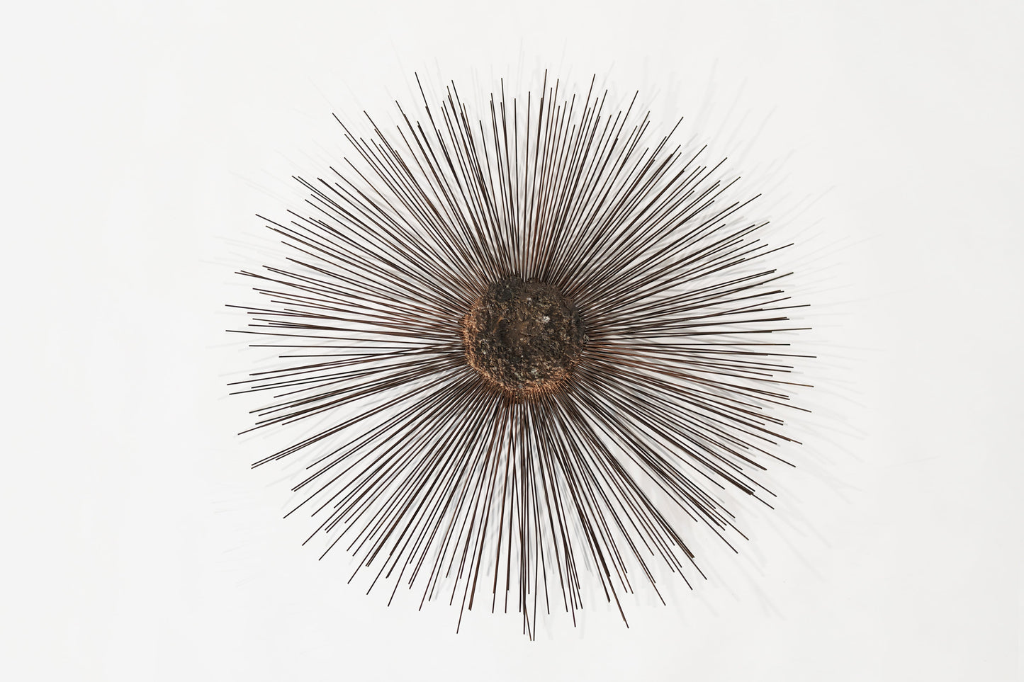 Industrial Metal Alloys Sunburst Wall Sculpture, C. 1970s