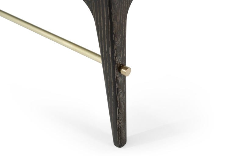 Linear Bench in Black Ceruse Series 48