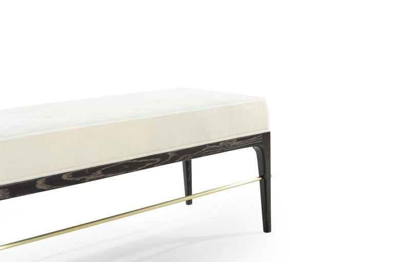 Linear Bench in Black Ceruse Series 48