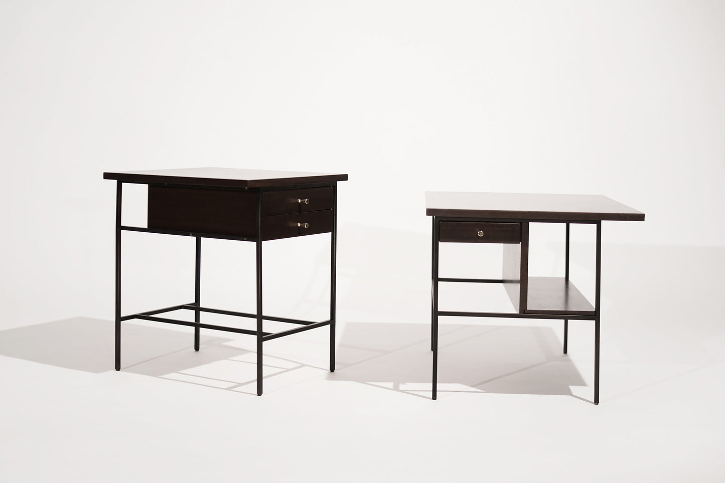 Set of Bronze Frame End Tables by Paul McCobb