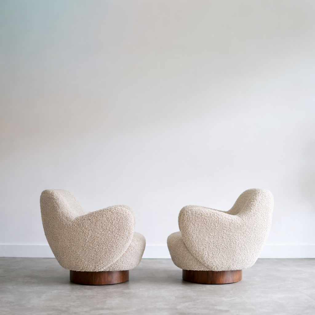 Kagan-Dreyfuss Swivel Chairs, Model 100A, by Vladimir Kagan