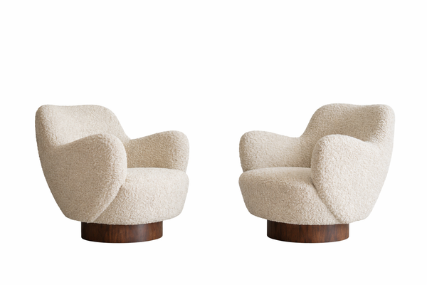 Kagan-Dreyfuss Swivel Chairs, Model 100A, by Vladimir Kagan