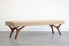 Crescent Bench Series 72 in Special Walnut