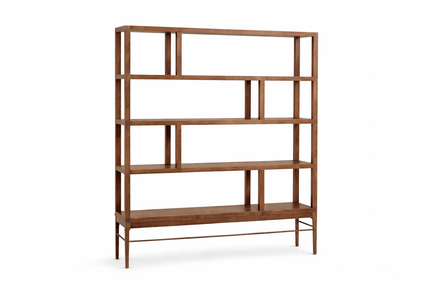 Linear Bookcase in Espresso Walnut