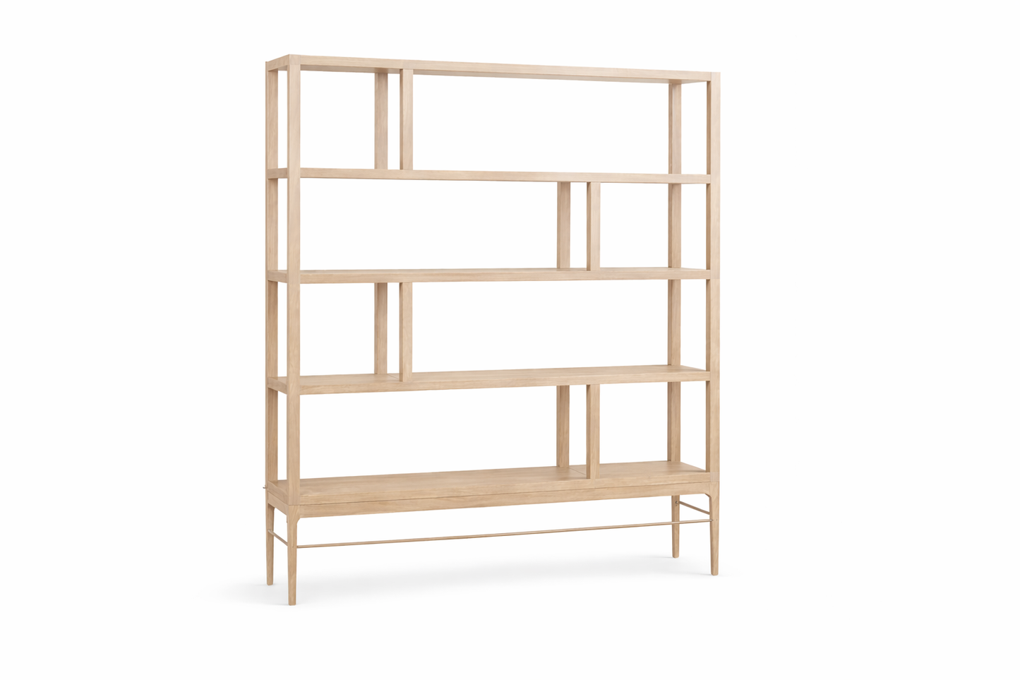 Linear Bookcase in Espresso Walnut
