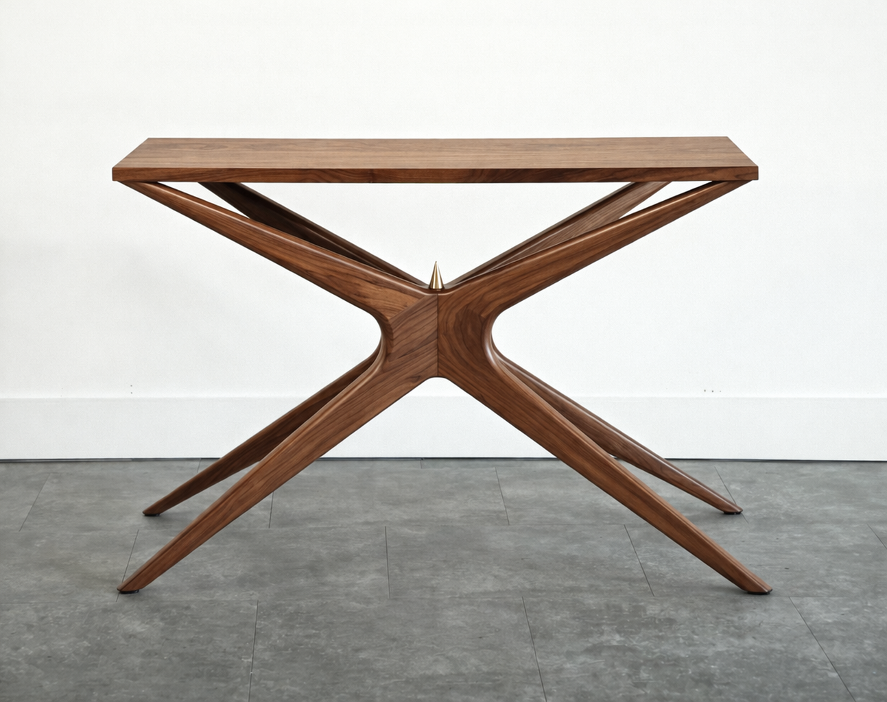 Gazelle Console Table in Natural Walnut Series 48