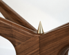Gazelle Console Table in Natural Walnut Series 48