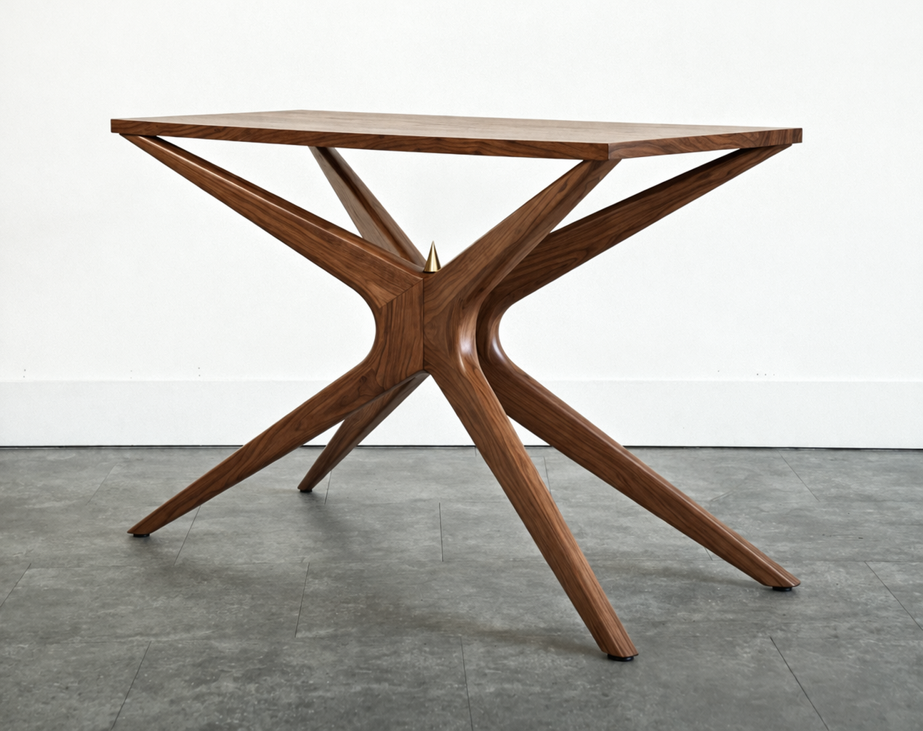 Gazelle Console Table in Natural Walnut Series 48