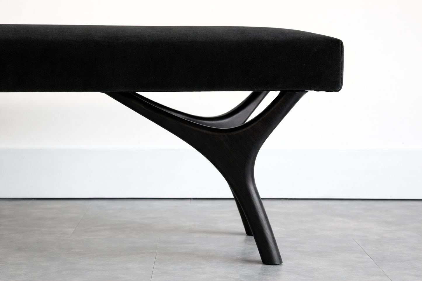 Crescent Bench Series 60 in Blackout Oak