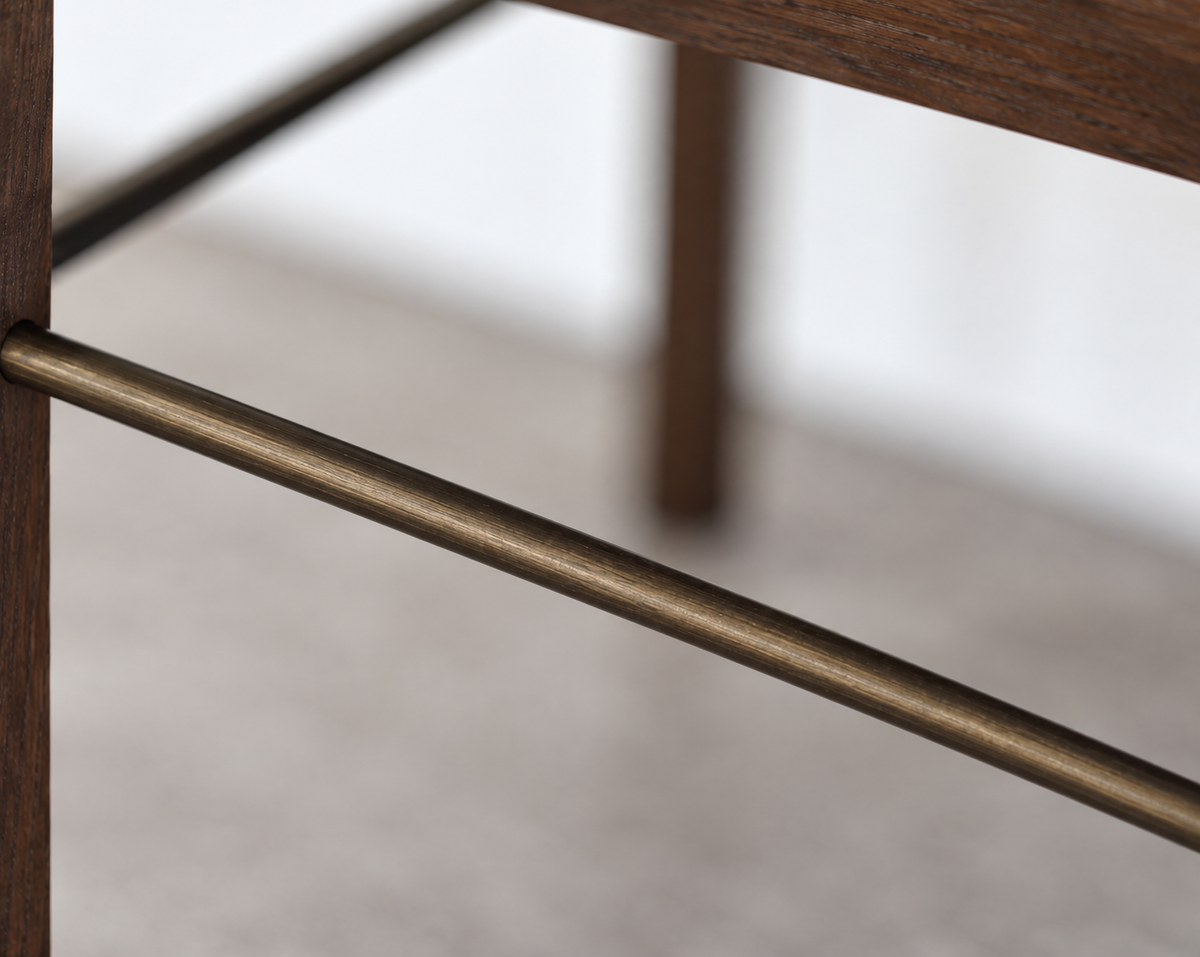 Linear Bookcase in Espresso Walnut