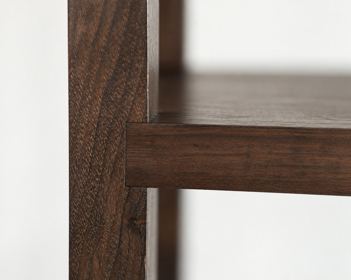 Linear Bookcase in Espresso Walnut
