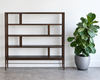 Linear Bookcase in Espresso Walnut