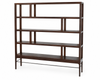 Linear Bookcase in Espresso Walnut