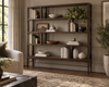 Linear Bookcase in Espresso Walnut