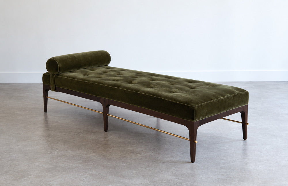 Linear Daybed – Double Bolster in Espresso Walnut Series 72