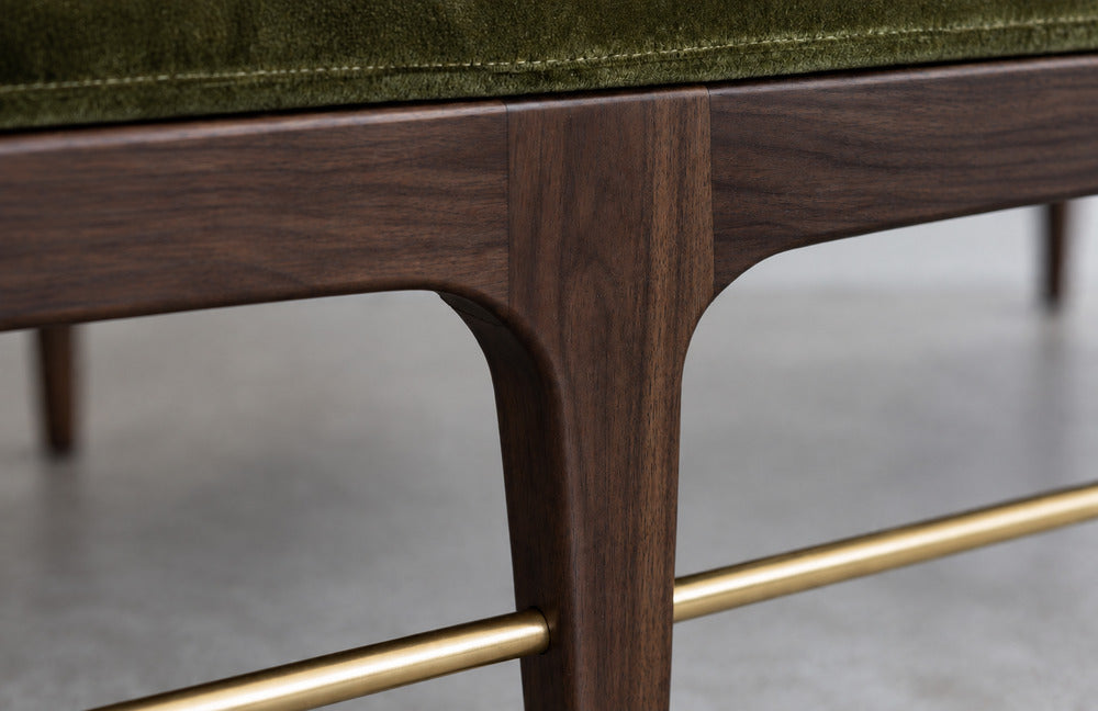 Linear Daybed – Double Bolster in Espresso Walnut Series 72