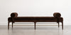 Linear Daybed – Double Bolster in Espresso Walnut Series 72