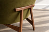 Lounge Chairs Model 2136 by Jens Risom in Velvet and Walnut, C. 1950s