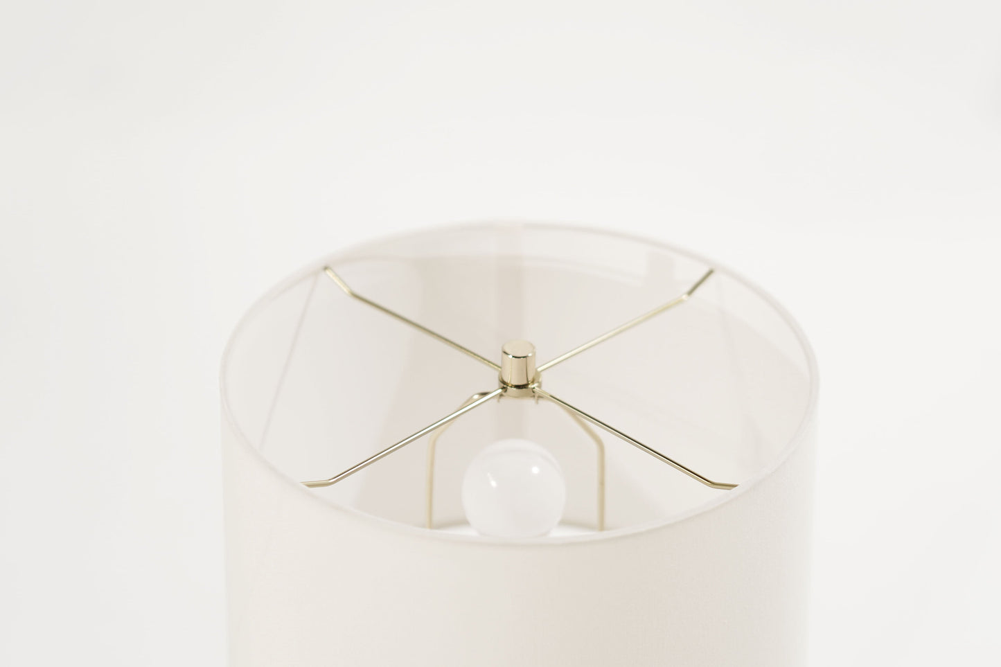 Glass and Brass Table Lamps, C. 1960s