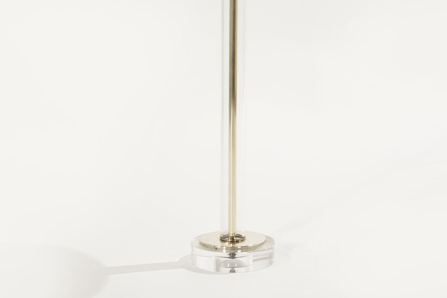 Glass and Brass Table Lamps, C. 1960s