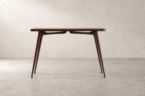 ICO Console Table — Dark Walnut Floor Sample | Ready to Ship