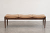 Wave III Bench in Dark Walnut
